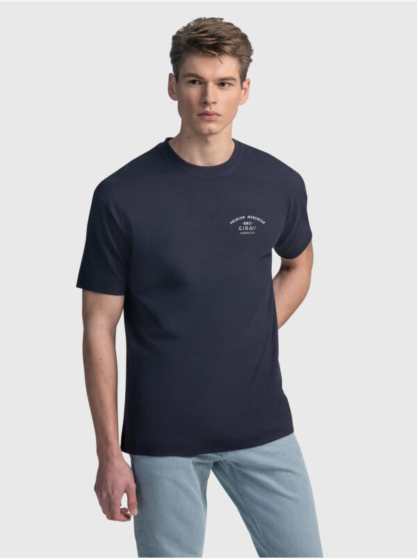 T-Shirts Girav lang - - Print extra für Herren mit