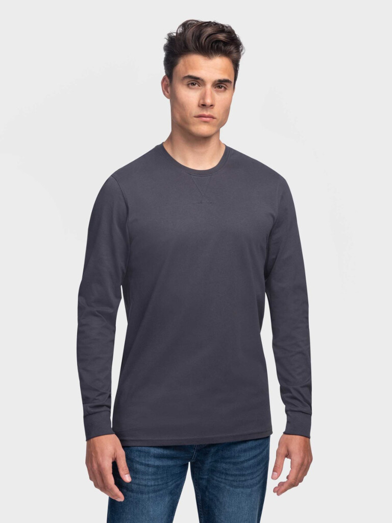 Herren, - lang extra T-shirt, Dark Girav Toronto für Grey Longsleeve