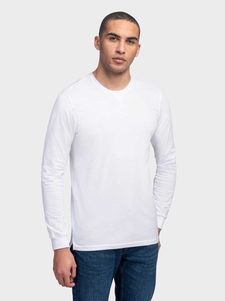 Girav Longsleeve - Toronto T-Shirt, extra Herren, lang Weiß für
